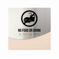 Information Signs - No Food Or Drink Signage "Jure" Design - Photo #12