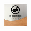 Information Signs - No Food Or Drink Signage "Jure" Design - Photo #11