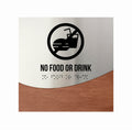 Information Signs - No Food Or Drink Signage "Jure" Design - Photo #10
