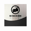 Information Signs - No Food Or Drink Signage "Jure" Design - Photo #14