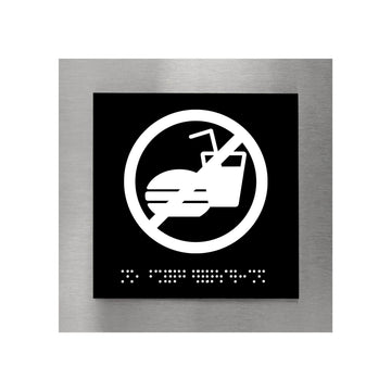 Information Signs - Steel No Food Or Drink Sign "Modern" Design - Photo #6