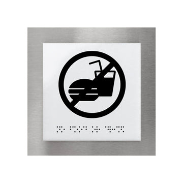 Information Signs - Steel No Food Or Drink Sign "Modern" Design - Photo #7