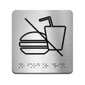 Information Signs - No Food Or Drink Sign - Steel Sign - Photo #5