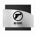Door Signs - No Guns Sing Wood "Wave" Design - Photo #11