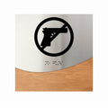 Information Signs - No Guns Sign Wood & Steel "Jure" Design - Photo #11
