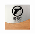 Door Signs - No Guns Sign Steel & Wood "Jure" Design - Photo #11