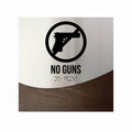 Door Signs - No Guns Sign Steel & Wood "Jure" Design - Photo #13