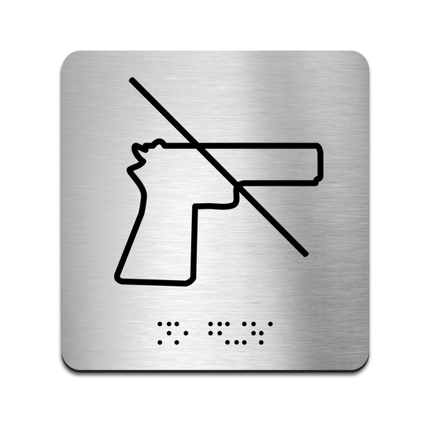 Information Signs - No Guns Sign - Steel Sign