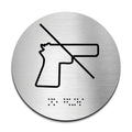 Information Signs - No Guns Sign - Steel Sign - Photo #6