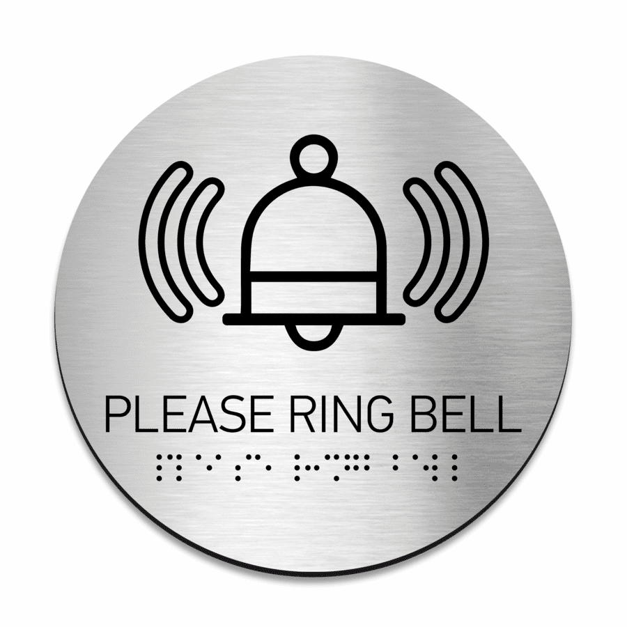 Information Signs - Please Ring Bell Sign - Steel Sign