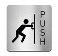 Information Signs - Push Door Sign - Steel Sign - Photo #7