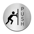 Information Signs - Push Door Sign - Steel Sign - Photo #8