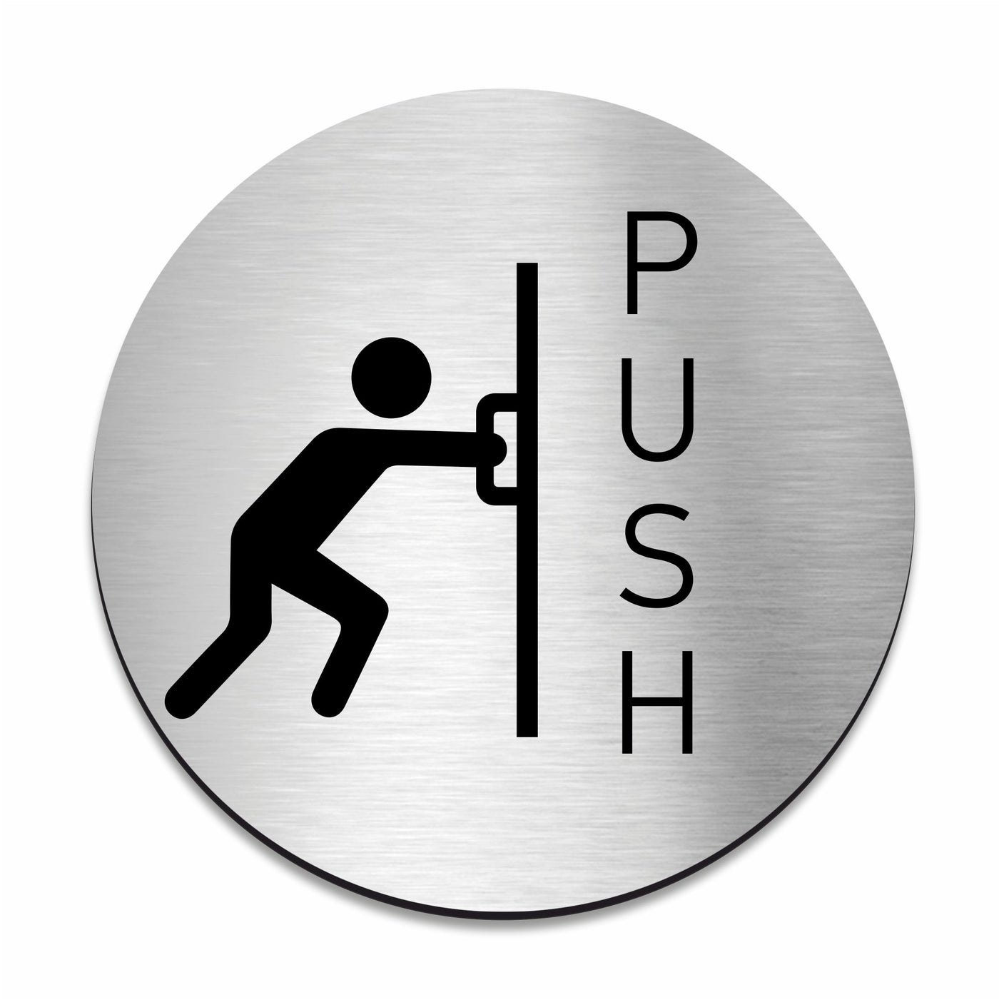 Information Signs - Push Door Sign - Steel Sign