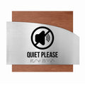 Information Signs - Quiet Please Sing Wood "Wave" Design - Photo #13