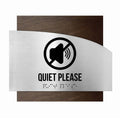 Information Signs - Quiet Please Sing Wood "Wave" Design - Photo #10