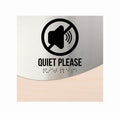 Information Signs - Quiet Please Sign Steel & Wood "Jure" Design - Photo #12