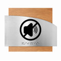 Information Signs - Quiet Please Sing Steel "Wave" Design - Photo #13