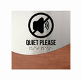 Information Signs - Quiet Please Sign Steel & Wood "Jure" Design - Photo #13