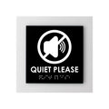 Information Signs - Quiet Please Acrylic Sign "Simple" Design - Photo #7