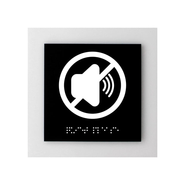 Information Signs - Acrylic Quiet Please Sign "Simple" Design