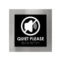 Information Signs - Steel Quiet Please Sign "Modern" Design - Photo #6
