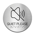 Information Signs - Quiet Please Sign - Steel Sign - Photo #6