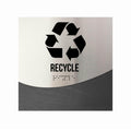 Door Signs - Recycle Sign - Wood & Stainless Steel Door Plate "Jure" Design - Photo #12