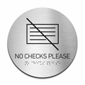 Табличка "Переработка отходов" со шрифтом Брайля — Нержавеющая сталь - Photo #6