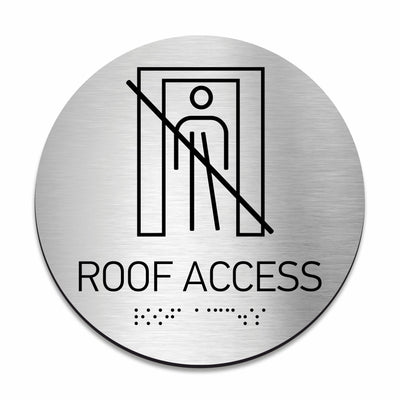 Information Signs - Roof Access Sign - Steel Sign