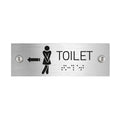 Bathroom Signs - Women Toilet Signs With Braille - Stainless Steel - Photo #3