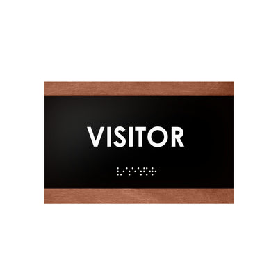 Door Signs - Wood Visitor Sign For Employees "Buro" Design