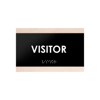 Door Signs - Wood Visitor Sign For Employees "Buro" Design