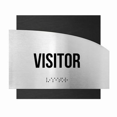 Information Signs - Wooden Visitor Sign "Wave" Design