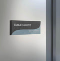 Door Signs Door Sign with Name — Double Acrylic Sign — "Gray Calm" - Photo #3