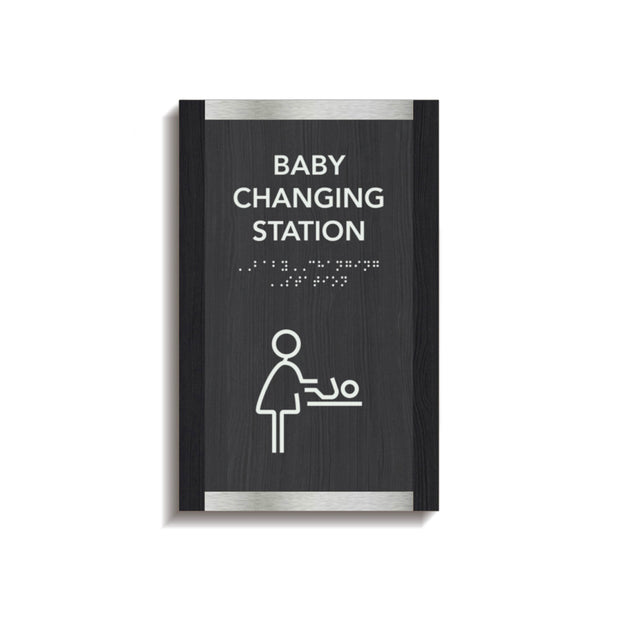 Bathroom Signs Baby Change Room Signage for Mother - "Otherside" Design