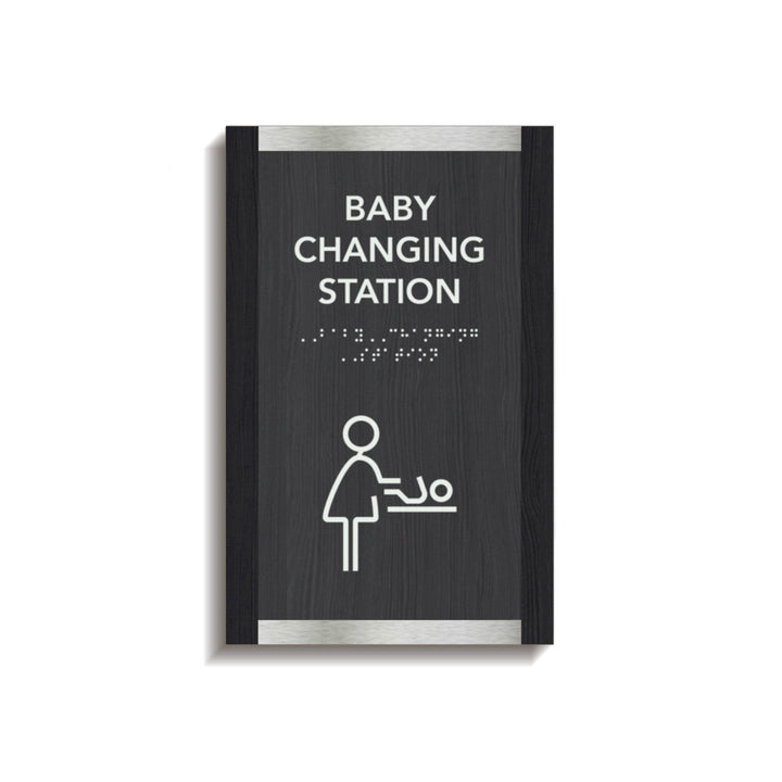 Bathroom Signs Baby Change Room Signage for Mother - "Otherside" Design