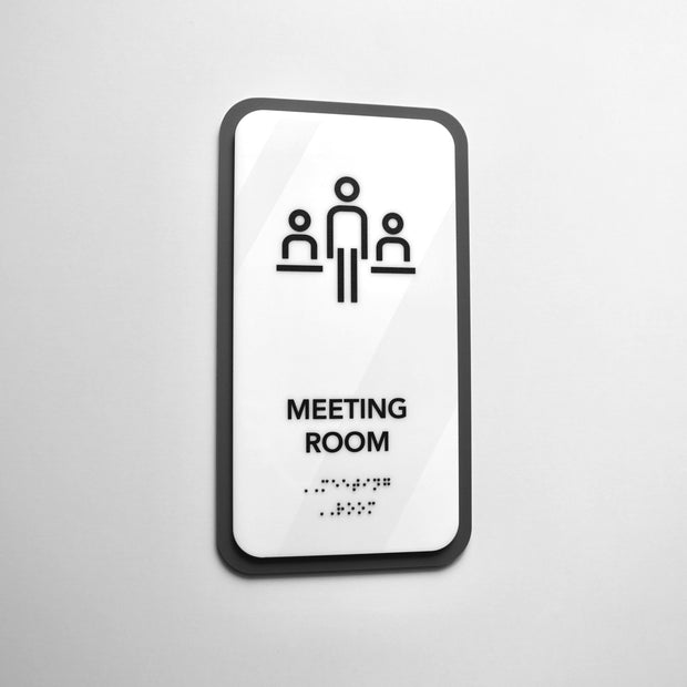 Акриловая табличка «Meeting Room» — "Elegant" дизайн
