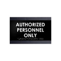 Door Signs - Authorized Personnel Only Signs - Wood Door Plate "Buro" Design - Photo #16