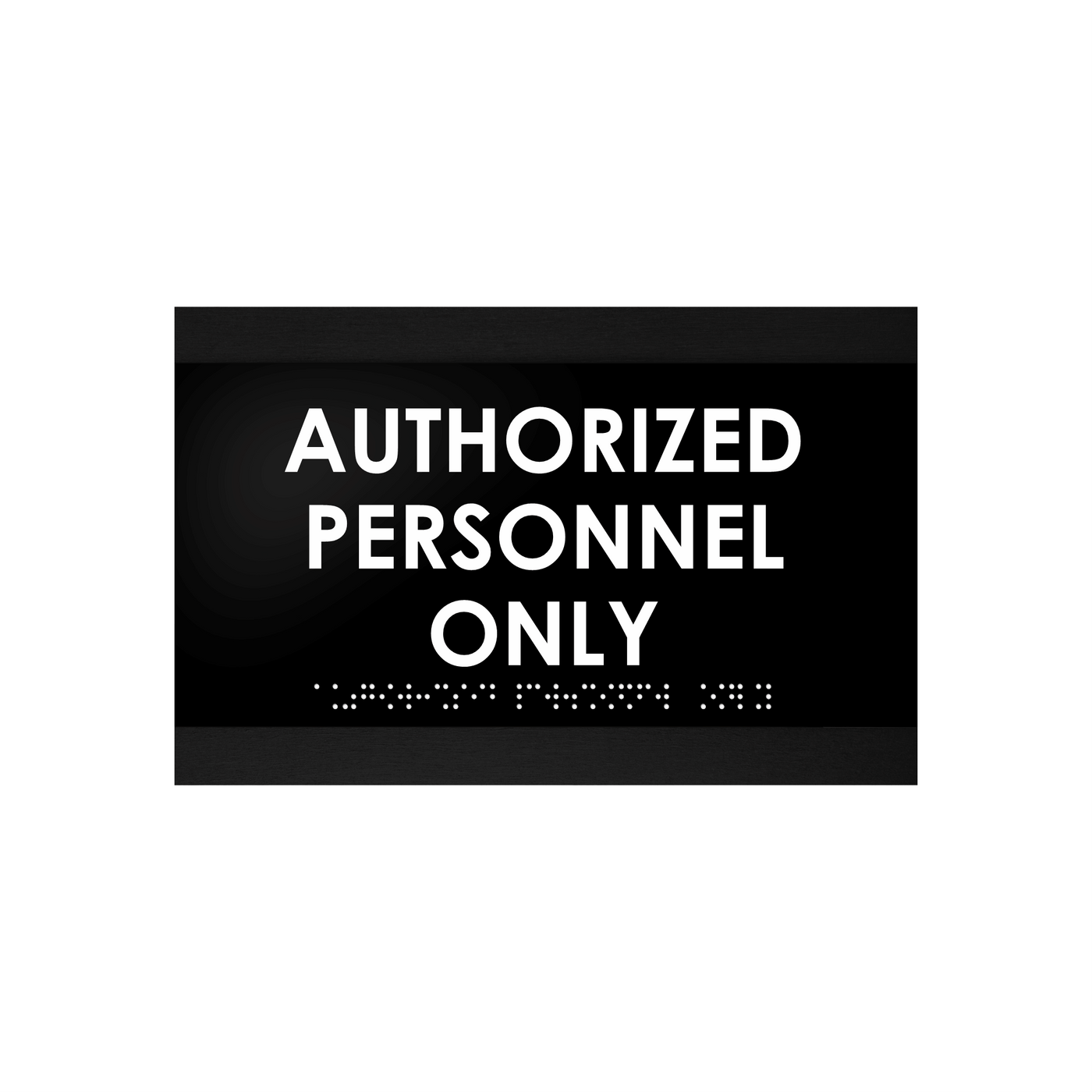 Door Signs - Authorized Personnel Only Signs - Wood Door Plate "Buro" Design