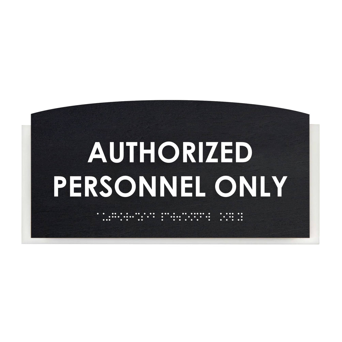 Authorized Personnel Only Signs - Wood Sign "Scandza" Design