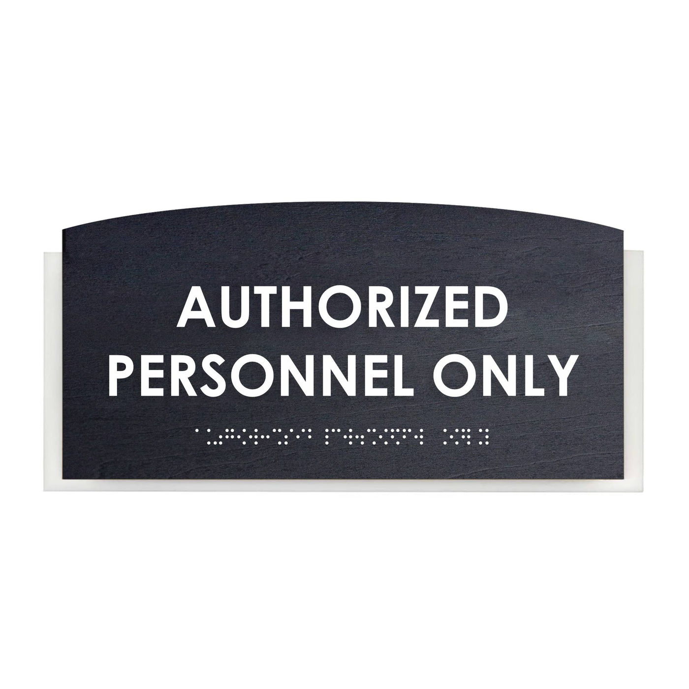 Authorized Personnel Only Signs - Wood Sign "Scandza" Design