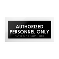 Door Signs - Authorized Personnel Only Signs - Custom Acrylic Door Sign "Simple" Design - Photo #1