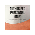Door Signs - Authorized Personnel Only Signs - Stainless Steel & Wood "Jure" Design - Photo #13
