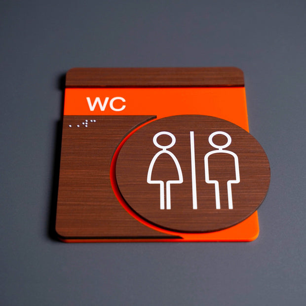 Bathroom Signs Men's Restroom Sign: "Genova" Design