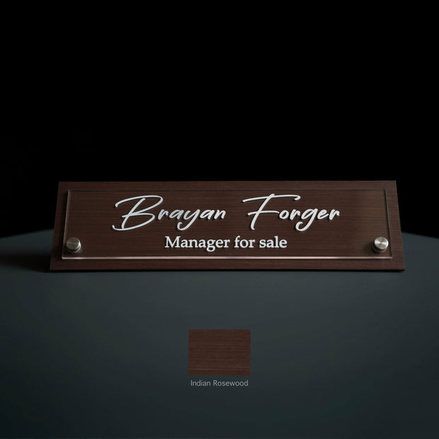 Desk sign Desk Name Sign - Office Decor