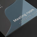 Door Signs Meeting Door Sign: Double Acrylic — Bold Style - Photo #6