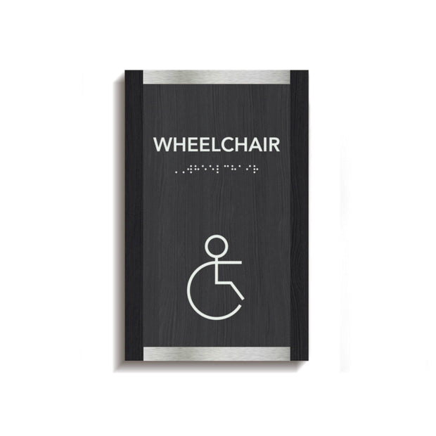Bathroom Signs Wheelchair Sign for Restroom: "Otherside" Design
