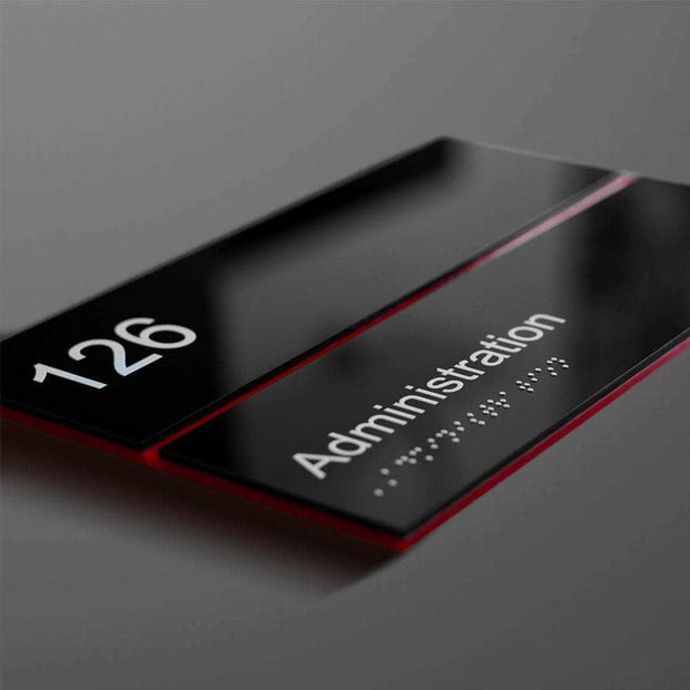 Door Signs Door Number Sign: Double Acrylic Sign