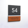 Door Numbers Door Number Sign: Wood & Acrylic Plate — "Dragon" Design - Photo #5