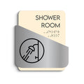 Information signs Steel Shower Signage - "Downhill" Design - Photo #1